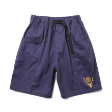 South2 West8 / サウスツーウエストエイト | Belted C.S. Short - Cotton Twill - Purple