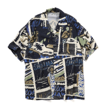 Porter Classic / ポータークラシック | HAWAIIAN OUTDOOR ALOHA SHIRT - Navy