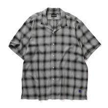 COTTON PAN / コットンパン | BEACH 半袖オンブレシャツ - Black