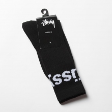 STUSSY / ステューシー | Jacquard Logo Socks - Black