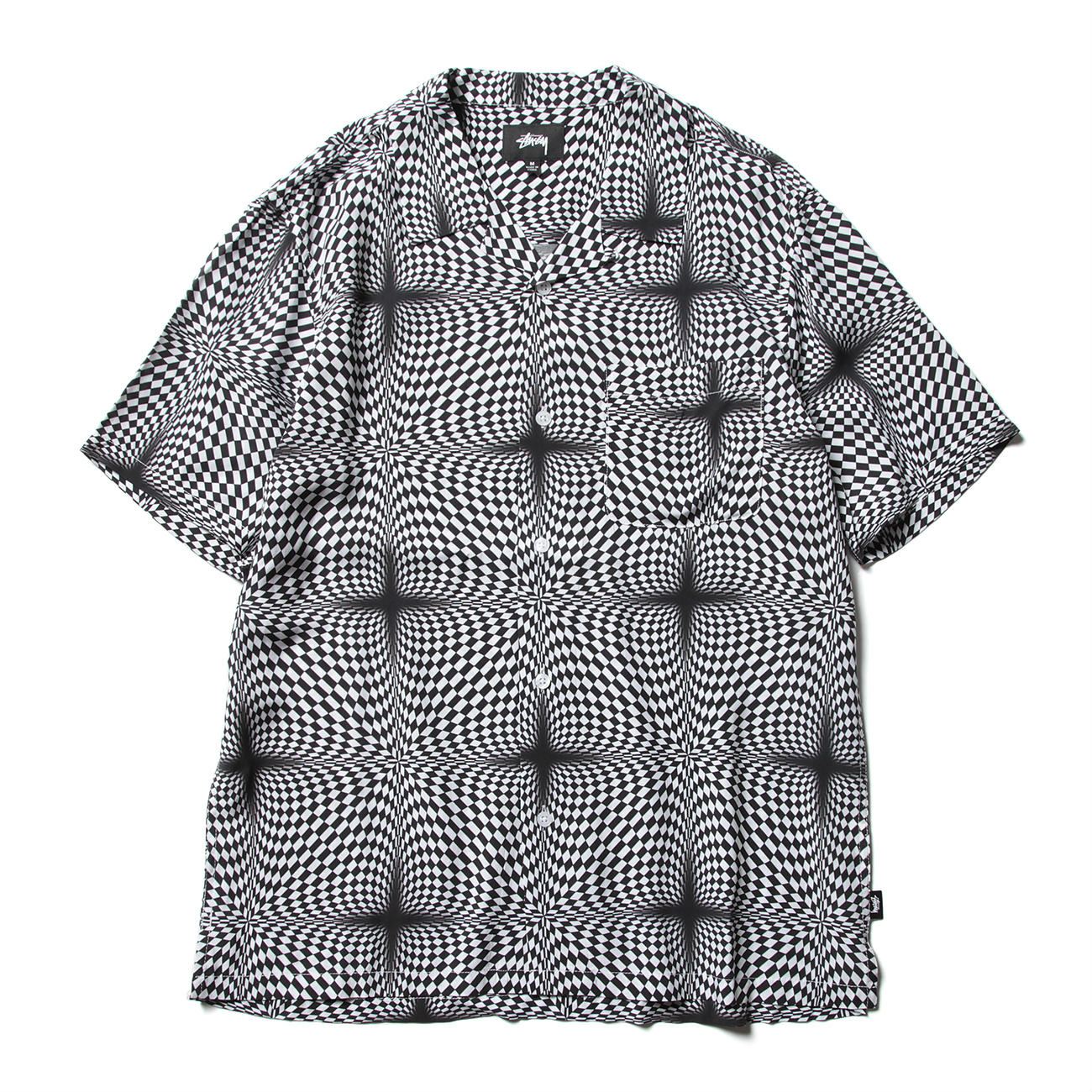 Psychedelic Checker Shirt - White
