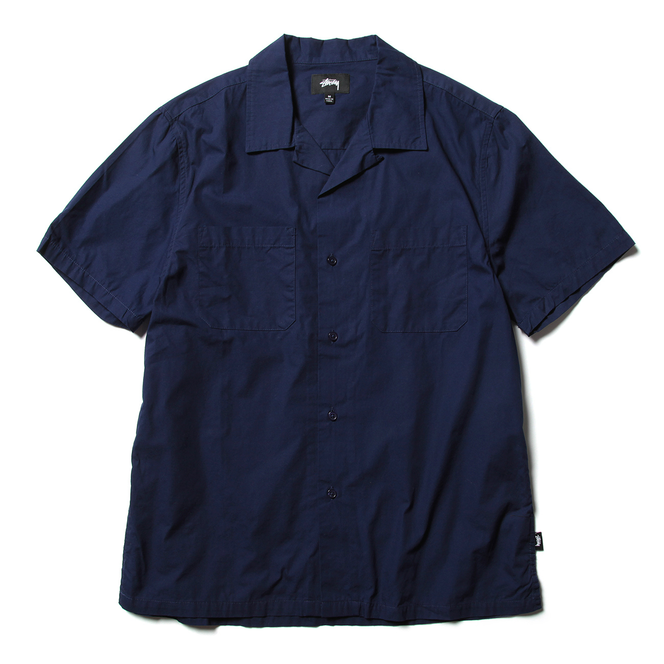 Stussy 開襟シャツ ネイビー STUSSY / ステューシー | Open Collar Shirt - Navy | 通販