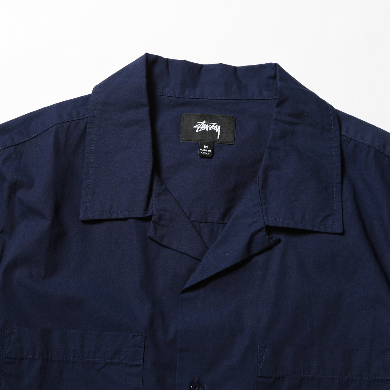 Stussy 開襟シャツ ネイビー 楽天市場】stussy オープンカラーシャツの通販