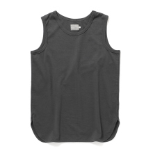 CURLY / カーリー | BASIC COTTON TANK TOP - Charcoal