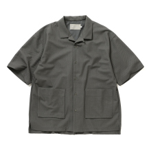 CURLY / カーリー | BIRD'S EYE JERSEY OPEN-COLLAR SHIRT - Moss Khaki