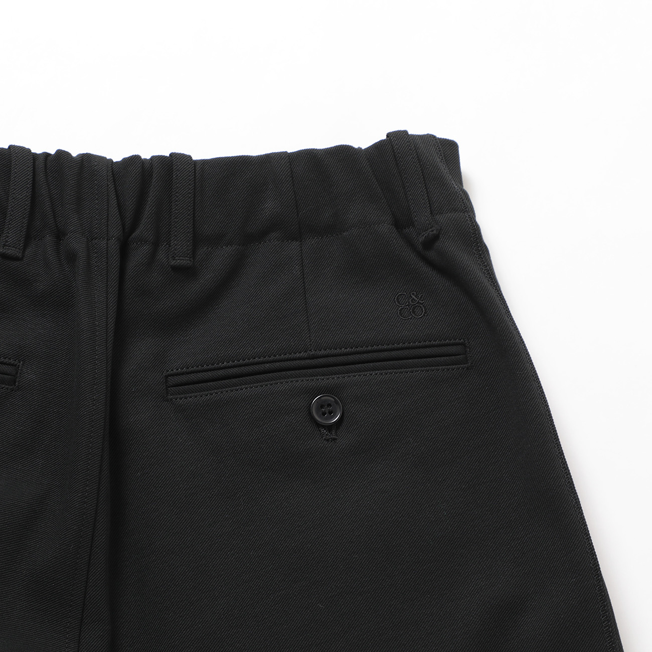 CURLY / カーリー | KNIT CHINO-CLOTH SHORTS - Black | 通販 - 正規