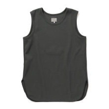 CURLY / カーリー | WAFFLE TANK TOP - Charcoal