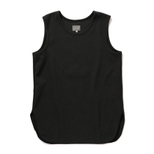 CURLY / カーリー | WAFFLE TANK TOP - Black