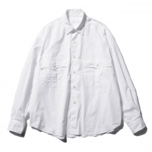 美品 ポータークラシック ロールアップ 長袖シャツ 白 サイズL sh9 PORTER CLASSIC ポータークラシック ロールアップシャツ 長袖シャツ