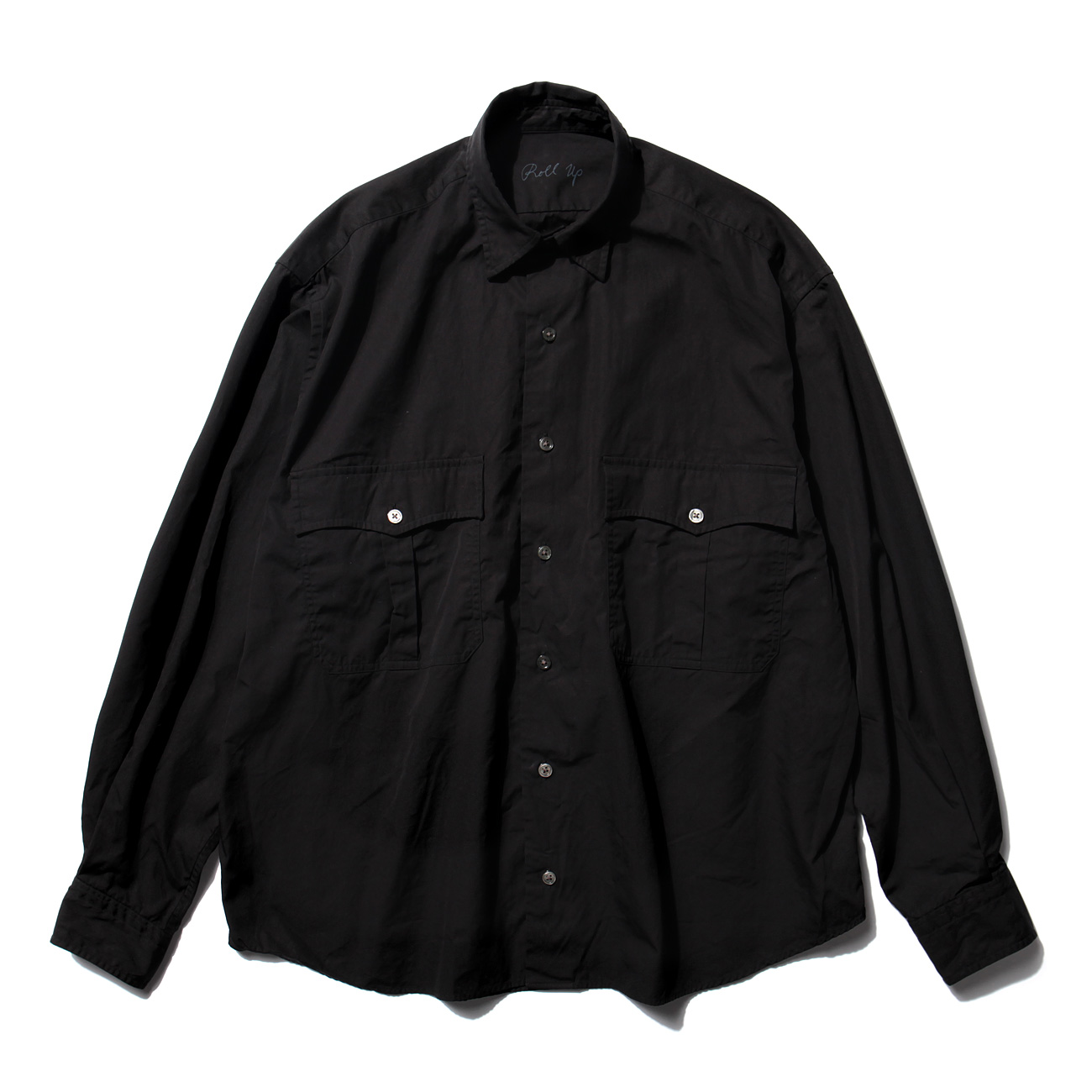 Porter Classic / ポータークラシック | ROLL UP SHIRT - Black