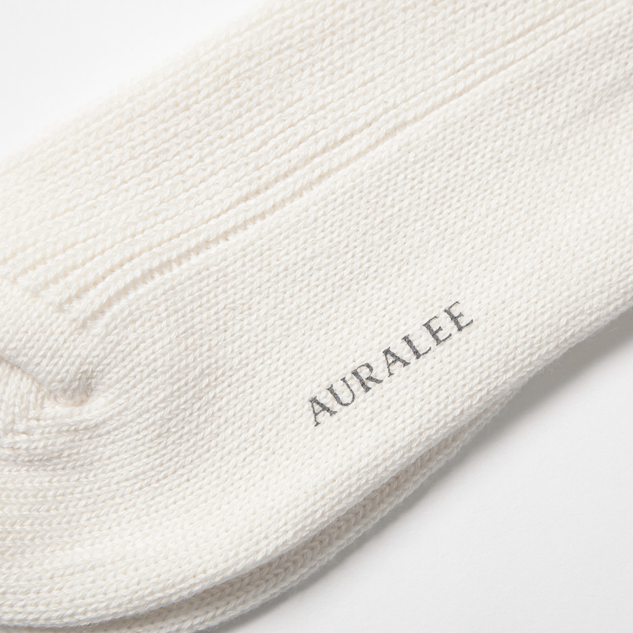 AURALEE / オーラリー | COTTON CASHMERE LOW GAUGE SOCKS (メンズ