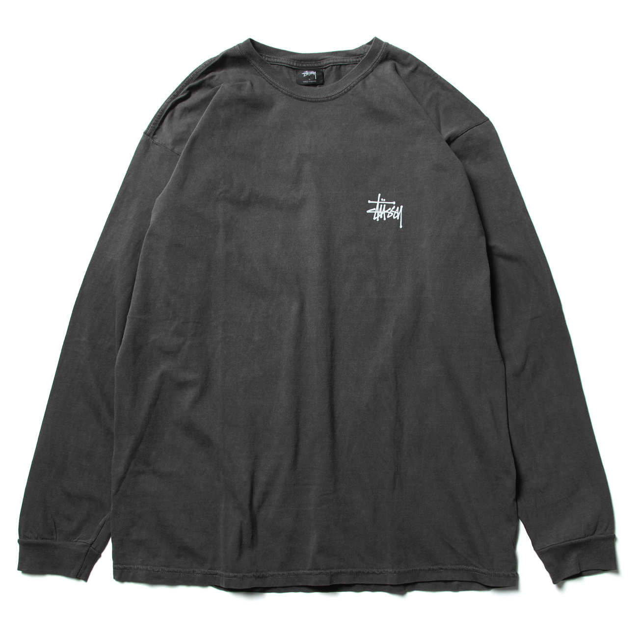 STUSSY ステューシー Basic Stussy Pig. Dyed LS Tee Black 通販 正規取扱店  COLLECT STORE コレクトストア