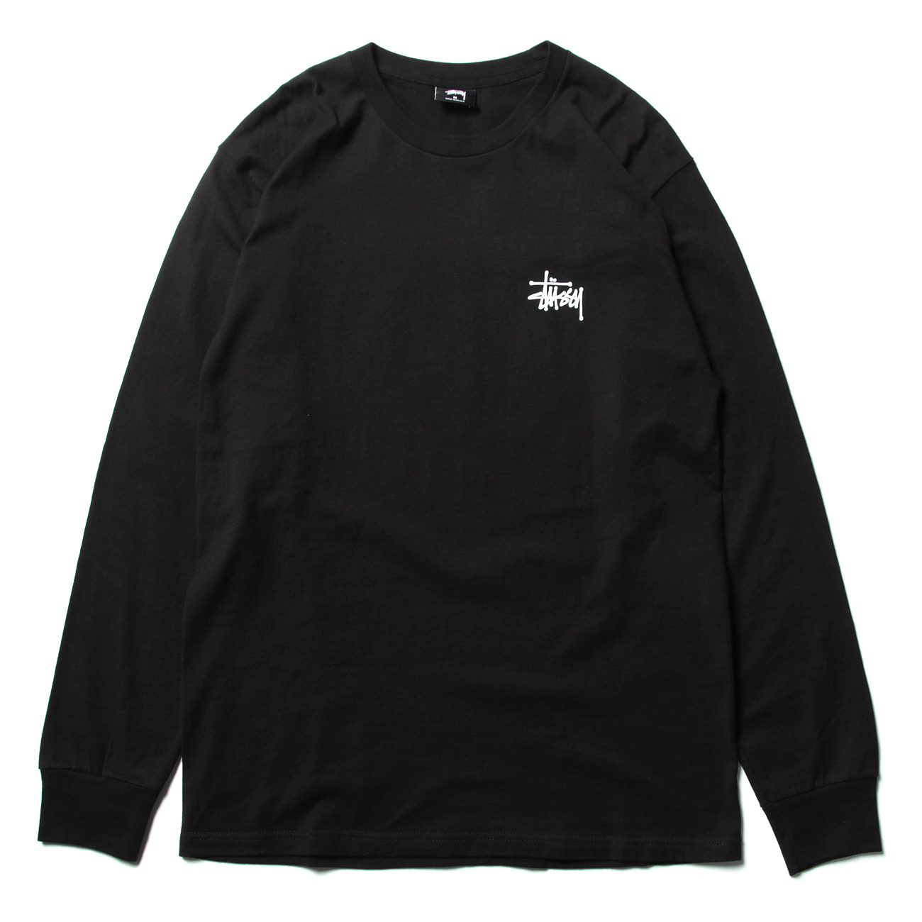 ステューシー BASIC STUSSY L S TEE ロングスリーブ 白 L - Tシャツ