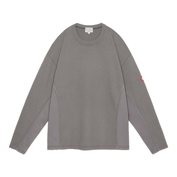 C.E Cav empt シーイー メンズ スウェット 長袖 グレー パッチ C.E - OVERDYE T cav emp Crew Neck | ALTERFATE