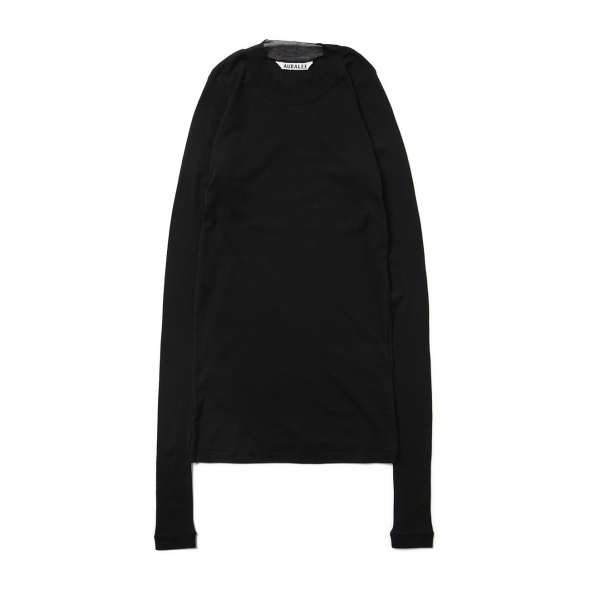 AURALEE / オーラリー | GIZA SUPER HIGH GAUGE SHEER RIB L/S TEE