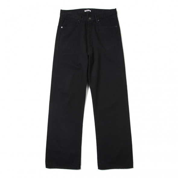 AURALEE / オーラリー | SELVEDGE LIGHT DENIM PANTS (メンズ) - Black