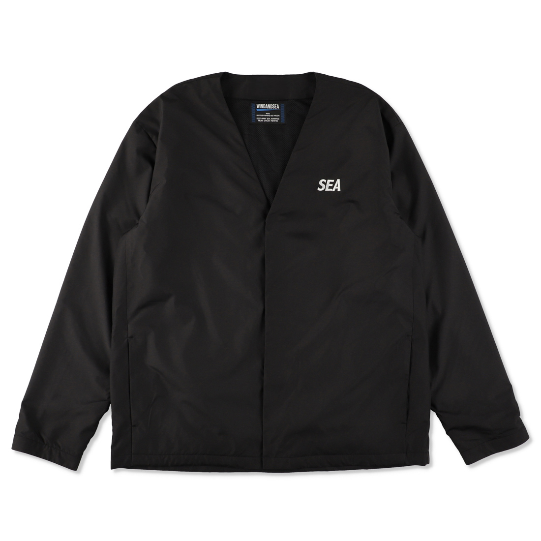 WIND AND SEA / ウィンダンシー | WARM UP CARDIGAN WITH FISHINGNET