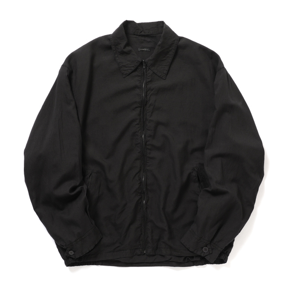COMOLI (コモリ) の シルク製品染ブルゾン COMOLI シルク 製品染 ブルゾン , Black – Navyblue