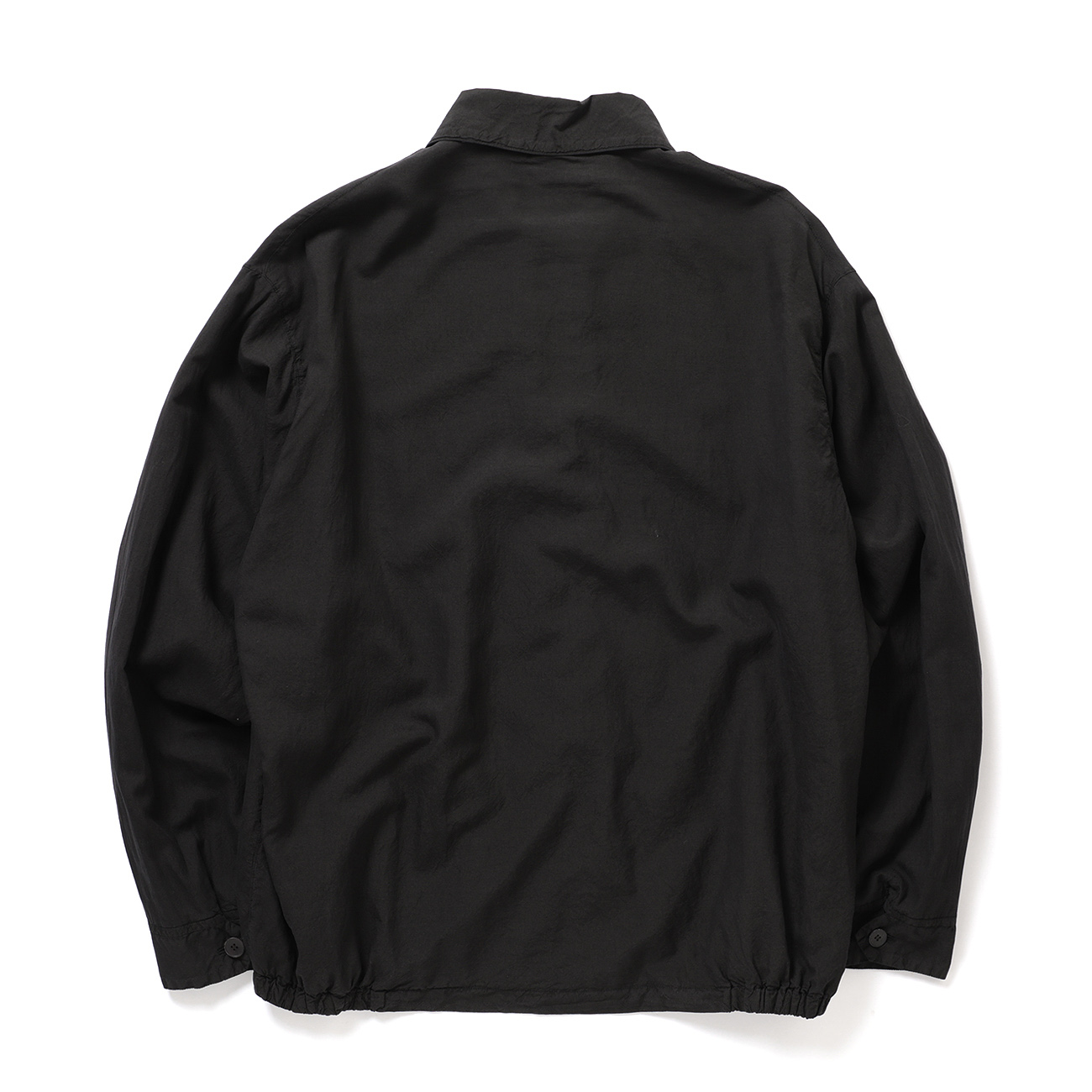 COMOLI / コモリ | シルク製品染 ブルゾン - Black | 通販