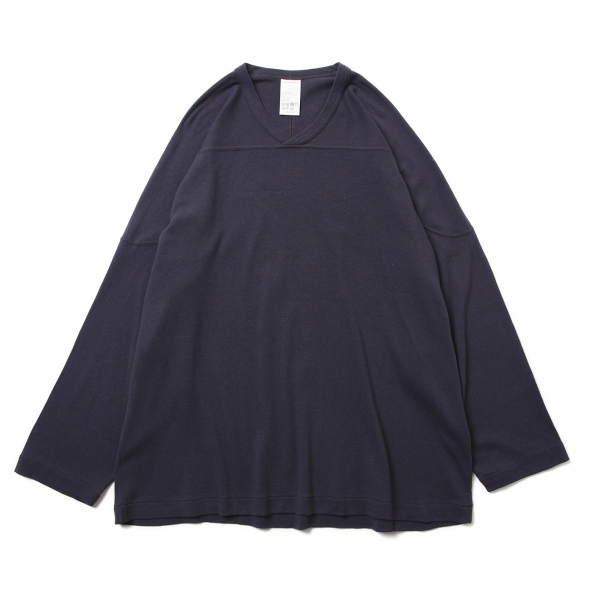 COMOLI / コモリ | コットンフライス ホッケーシャツ - Navy | 通販