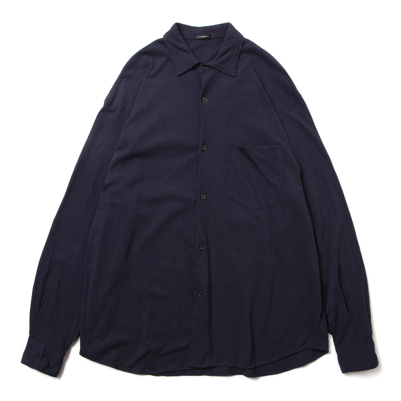 COMOLI / コモリ | コットンジャージ コモリシャツ - Navy | 通販