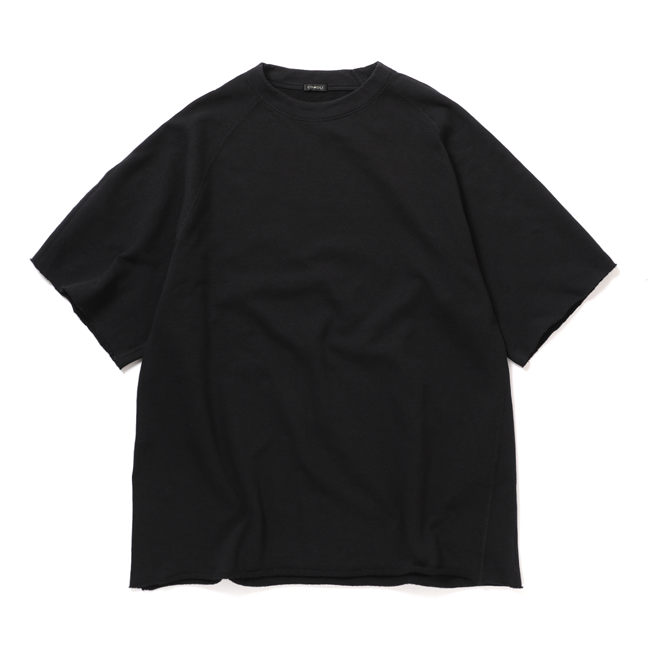 COMOLI / コモリ | LWコットン裏毛 半袖クルー - Black | 通販 - 正規