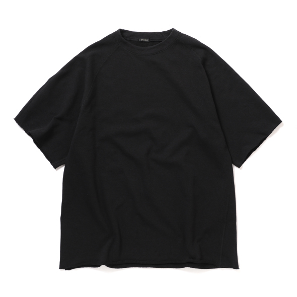 COMOLI / コモリ | LWコットン裏毛 半袖クルー - Black | 通販 - 正規