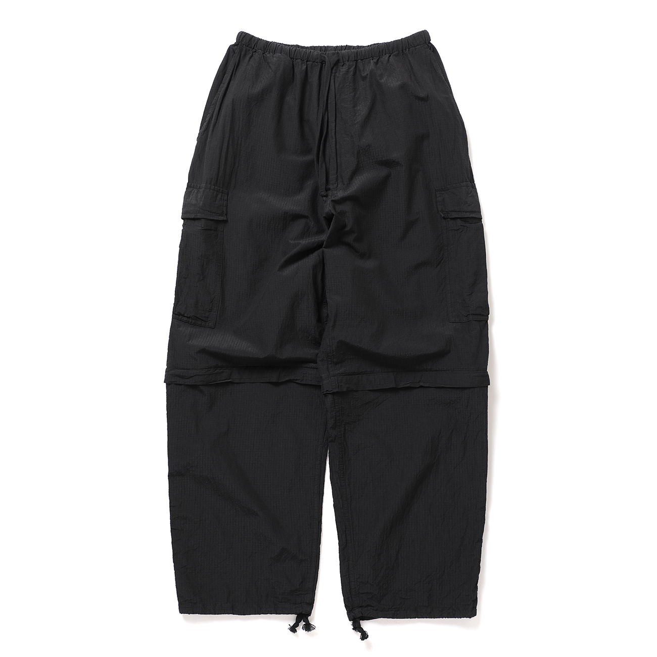 COMOLI / コモリ | リップストップ コンバーティブル6Pパンツ - Black