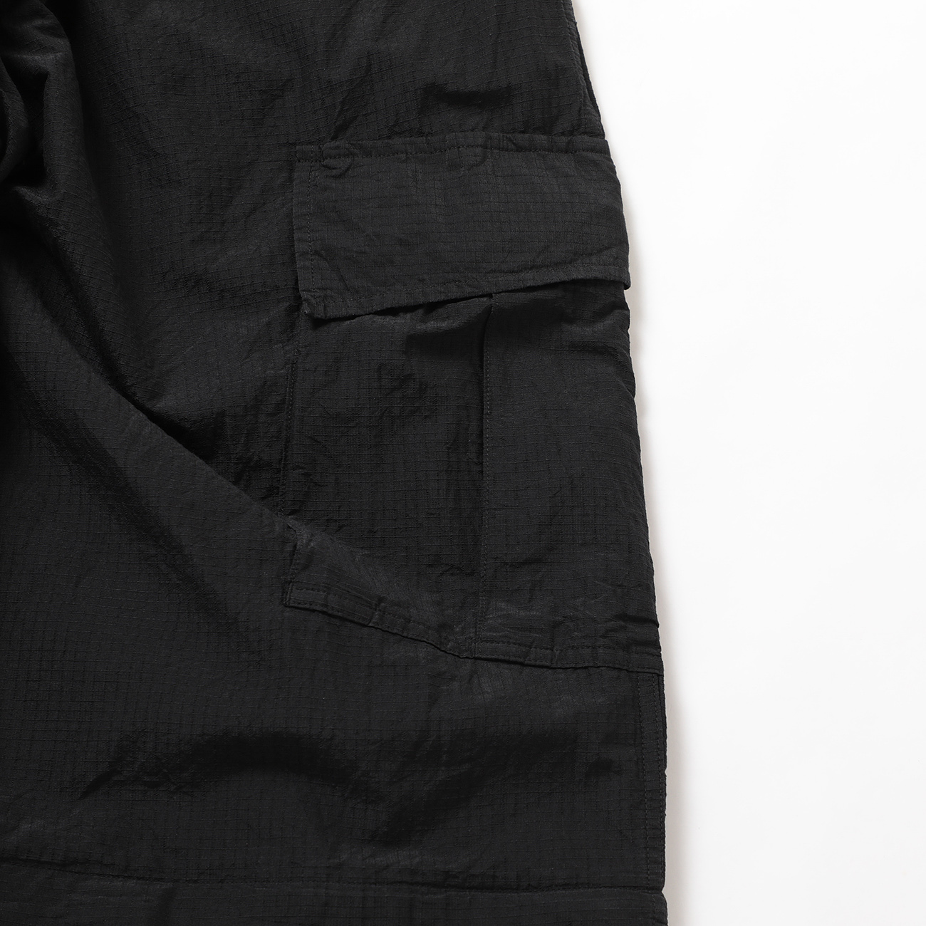 COMOLI / コモリ | リップストップ コンバーティブル6Pパンツ - Black 