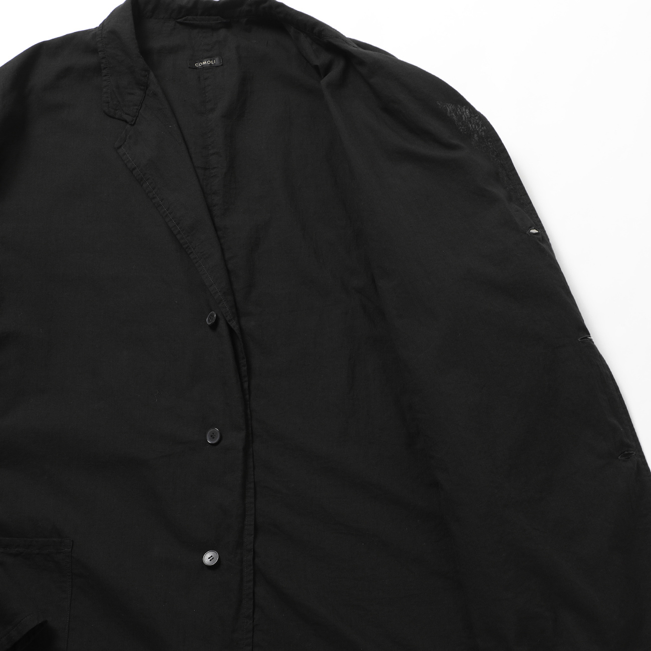 COMOLI / コモリ | KHADIコットン ジャケット - Black | 通販 - 正規