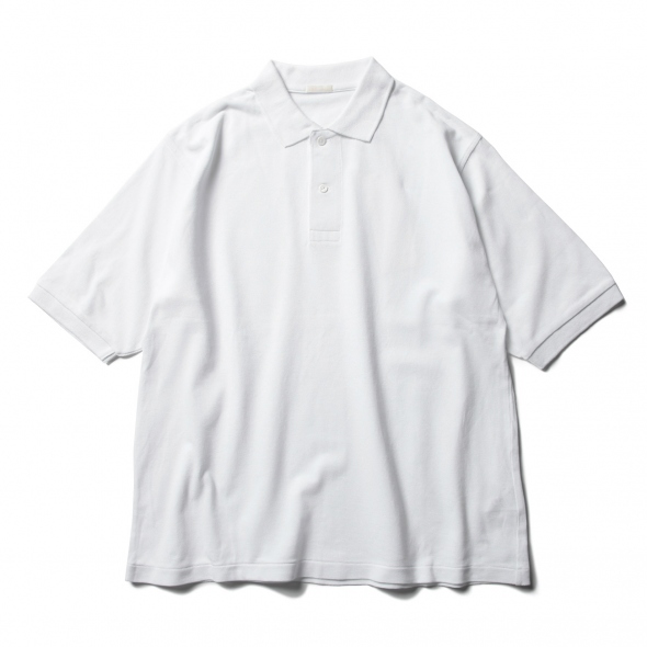 COMOLI / コモリ | 鹿の子 半袖ポロシャツ - White | 通販 - 正規取扱店