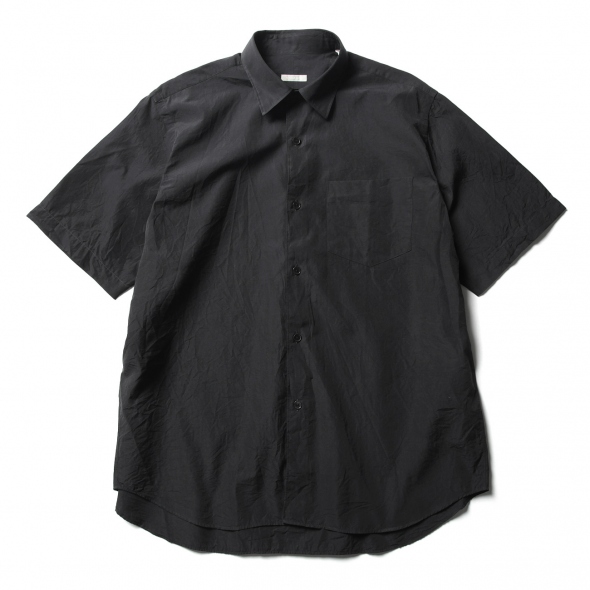 COMOLI / コモリ | コモリショートスリーブシャツ - Black | 通販 ...