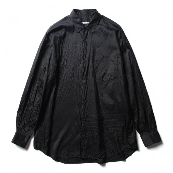 美品 希少 サイズ1 19ssコモリシャツ Shirt 黒タグ 限定 黒 COMOLI / コモリ | コモリショートスリーブシャツ - Black | 通販