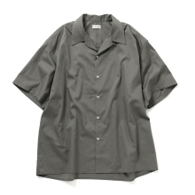 CIOTA / シオタ | Open Collar Short Sleeve Shirt - Gray