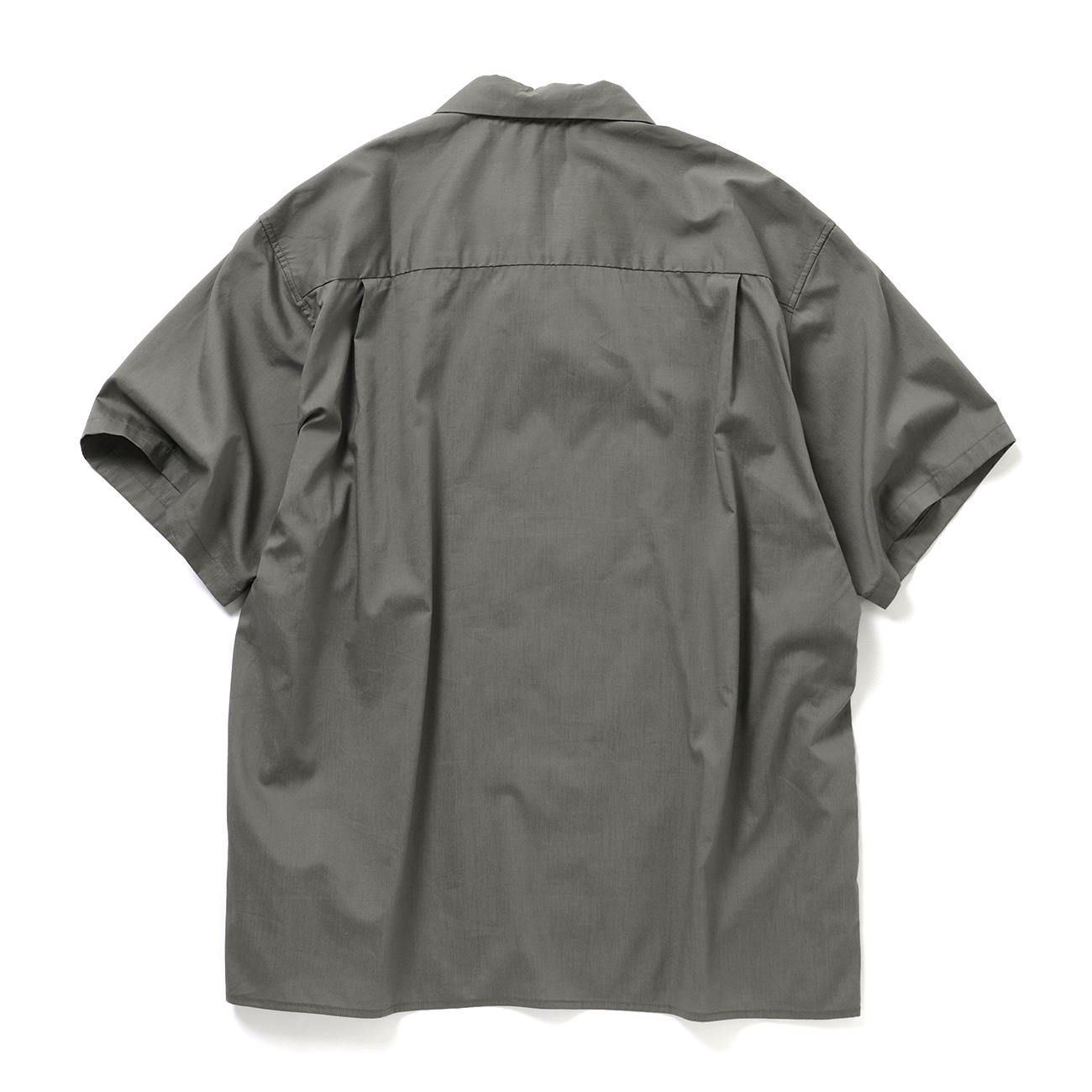 CIOTA / シオタ | Open Collar Short Sleeve Shirt - Gray