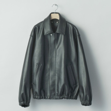 ssstein / シュタイン | SHEEP LEATHER ZIP SHORT JACKET - Black