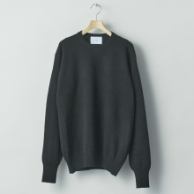 ssstein / シュタイン | EXTRA FINE WOOL KNIT CREW NECK LS - Black