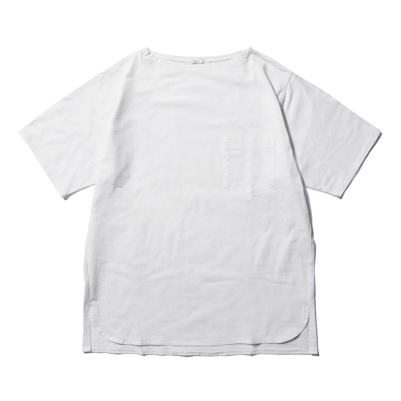 COMOLI / コモリ | ボートネック 半袖シャツ - White | 通販 - 正規
