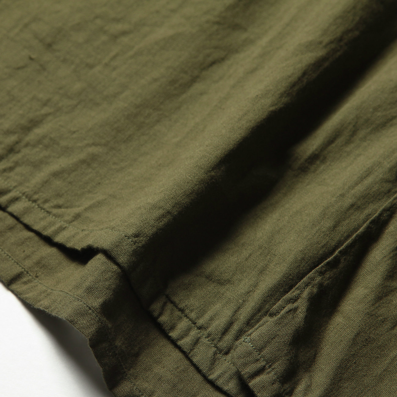 COMOLI / コモリ | ベタシャン オープンカラーシャツ - Olive