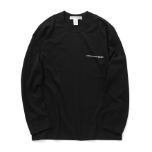 COMME des GARCONS SHIRT | cotton jersey plain with printed CDG SHIRT logo on chest - Black