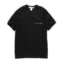 COMME des GARCONS SHIRT | cotton jersey plain with printed CDG SHIRT logo on chest - Black