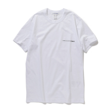 COMME des GARCONS SHIRT | cotton jersey plain with printed CDG SHIRT logo on chest - White