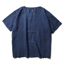 トップス Porter Classic LINEN BASEBALL SHIRT NAVY Porter Classic / ポータークラシック | LINEN BASEBALL SHIRT