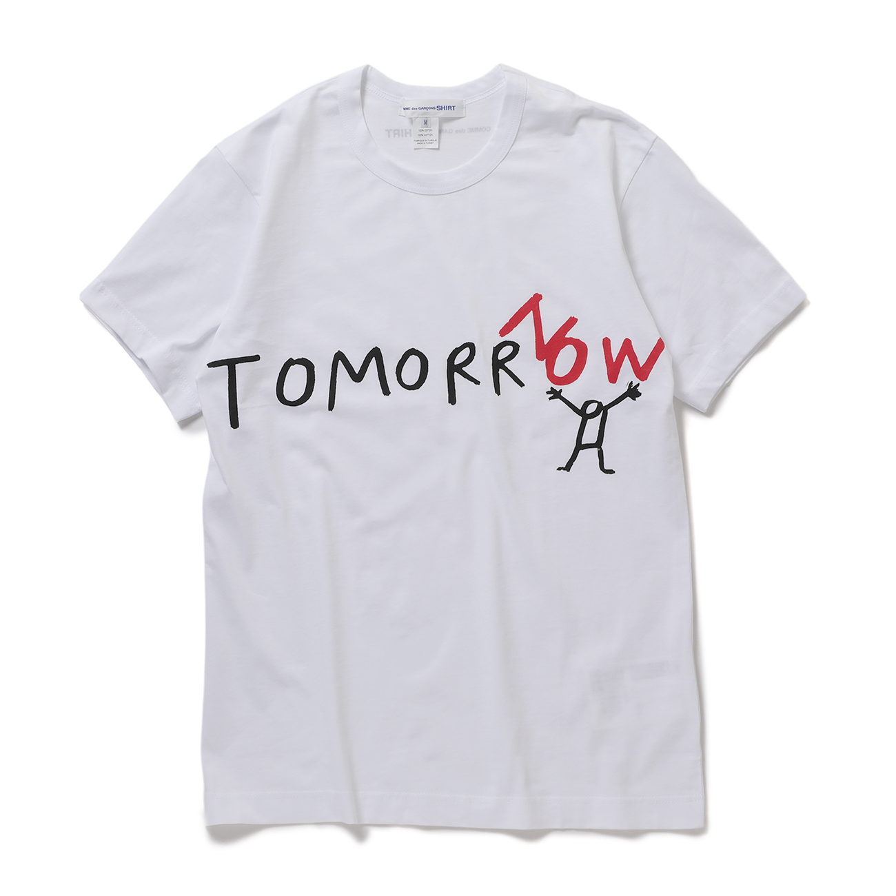 COMME des GARÇONS SHIRT モンローTシャツ COMME des GARCONS SHIRT | printed cotton jersey / TOMORROW - White