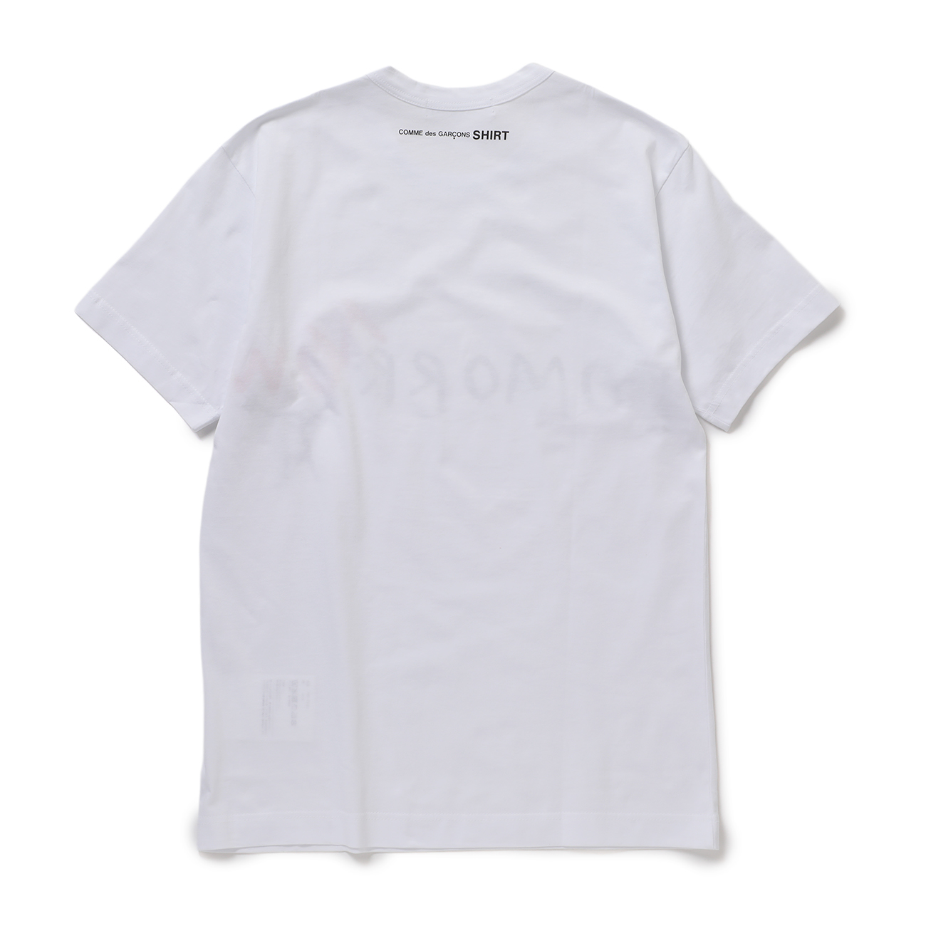 COMME des GARCONS SHIRT | printed cotton jersey / TOMORROW - White