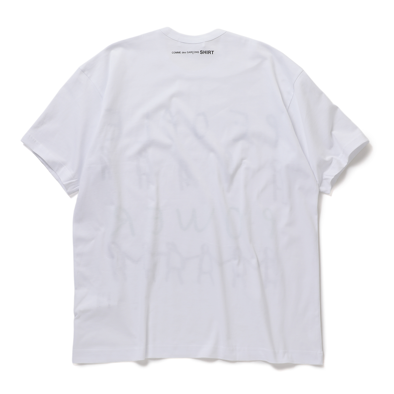 COMME des GARCONS SHIRT | printed cotton jersey OVERSIZED / PEOPLE