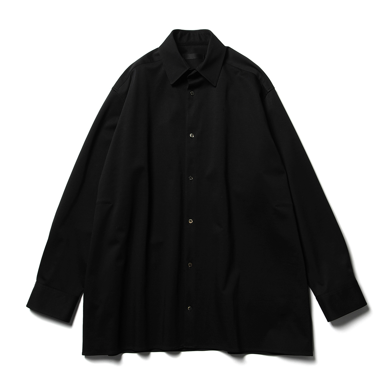 Oversized Shirt - Satin jersey - Black