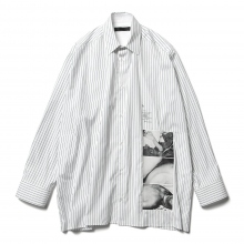 th / ティーエイチ | Oversized Shirt - Print - Stripe