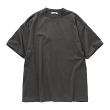 INTERIM / インテリム | HIGH GAUGE SUVIN JERSEY / S/S TEE - Smoke Black