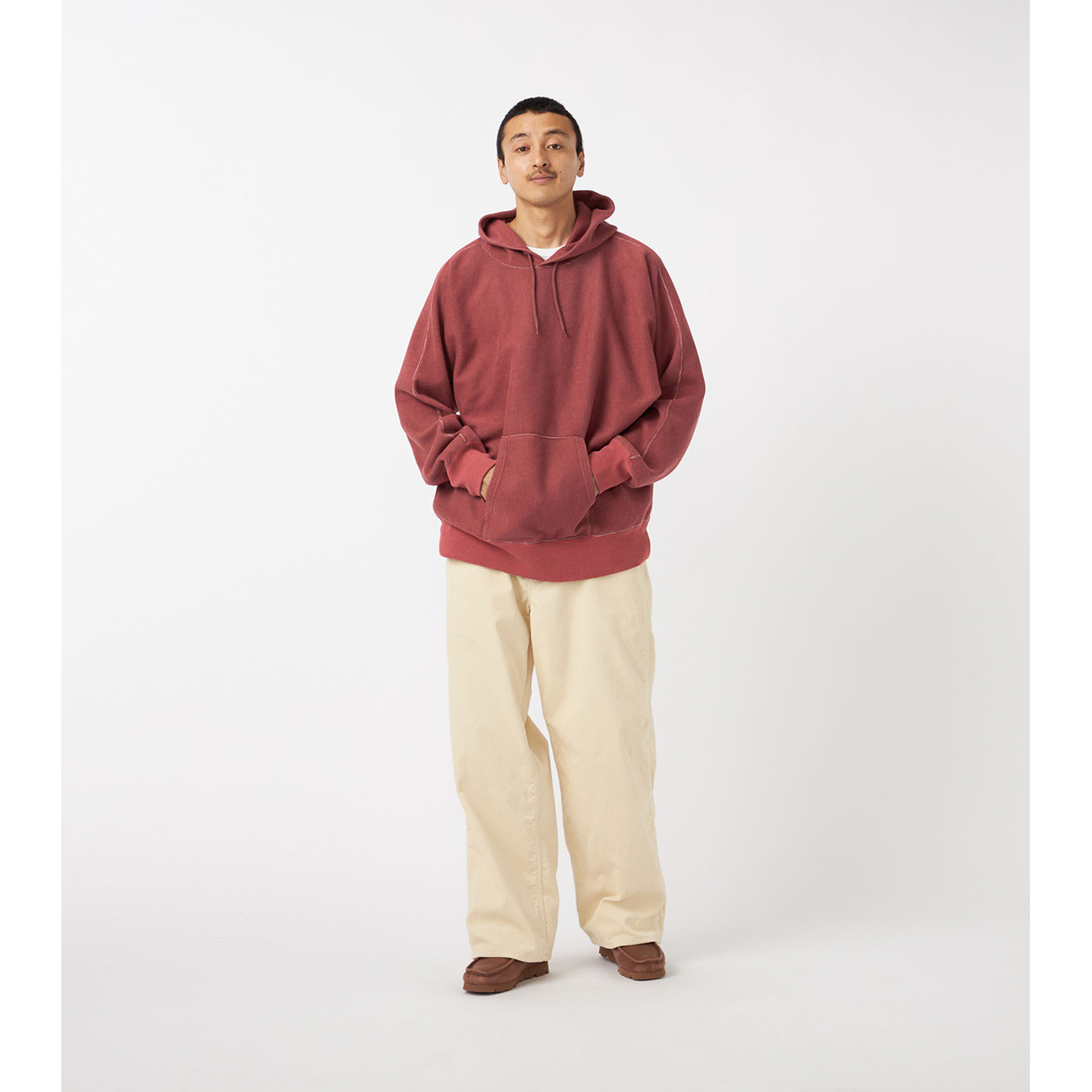 nanamica / ナナミカ | Hooded Pullover Sweat - Heather Gray | 通販